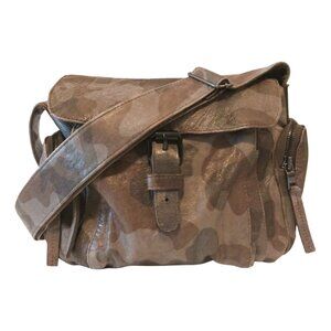 Christiansen Venera Soft Distressed Leather Camo Crossbody Bag